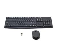 SIMPLETEK - Kit Mouse E Tastiera Wireless Wifi Layout Qwertz | Sloveno Croato Bosniaco Serbo Montenegro | 2,4 Ghz - Senza Fili - Resistente - Grigio