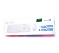 SIMPLETEK - Kit Mouse & Tastiera Wireless 2.4G Layout Arabo | Arabic Keyboard QWERTY con Tastierino Numerico e Mouse Ergonomico 3 Tasti Ricevitore USB