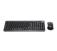 SIMPLETEK - Kit tastiera e mouse wireless layout giapponese QWERTY, con adesivi preapplicati, colore nero, compatibilità universale