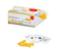 SIMPLETEK - Lancette Pungidito Sterili e Tamponcini assorbenti per Glicemia | Kit completo G33, pronto all'uso (25 Pezzi)