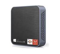 SIMPLETEK Mini PC Windows 11 Pro AMD Max 3.30GHz 8GB RAM DDR4 240GB SSD M.2 WiFi+BT | TypeC + HDMI + DP | Computer Desktop Fisso + Staffa VESA