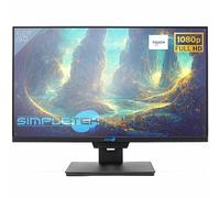 SIMPLETEK - Monitor 1080p da 24" Touch | Webcam, Microfono e Speaker integrati | Schermo Touchscreen Full HD | HDMI VGA Windows/MacOS/Linux
