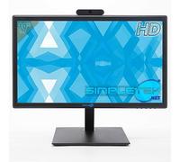 SIMPLETEK - Monitor 19 pollici HD con Webcam 5MP Integrata | HDMI, VGA | Speaker integrati | VESA 75x75mm