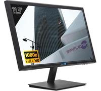 SIMPLETEK - Monitor Full HD per Gaming 22 pollici | HDMI, VGA | Speaker integrati | VESA 100x100 mm