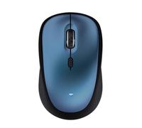 SIMPLETEK - Mouse Wireless Yvi+ | Compatto, Ergonomico e Ambidestro | 800-1600 DPI | Ricevitore USB-A incluso | Blu