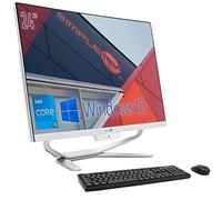 SIMPLETEK PC All in One 24" Full HD Curvo Core i3 3.40GHz Windows 10 Pro 8GB RAM SSD 240GB | Webcam 1080p WiFi5 BT HDMI Computer Fisso Aio Casa Scuola Lavoro