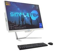 SIMPLETEK PC All in One 24” TouchScreen Full HD Core i5 Fino a 3.20GHz | Windows 11 Pro 8GB RAM SSD 240GB | Webcam integrata WiFi5 Bluetooth Desktop Computer Fisso Aio