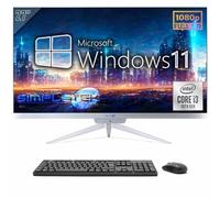SIMPLETEK - PC All in One 27" Full HD | Core i3 10° Gen | Windows 11 | 16GB RAM SSD 960GB | Webcam 2K Integrata | HDMI Seriale RS232
