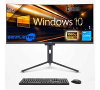 SIMPLETEK - PC All In One 34" Curvo FHD | Core i3 | Windows 10 Pro | 16GB RAM | 480GB SSD | Webcam Integrata 5MP | WiFi6 e BT 5.2