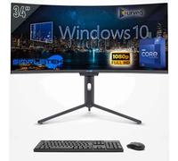 SIMPLETEK - PC All in one 34" Curvo FHD | i9 12° Gen | Windows 10 Pro | 4GB RAM | 120GB SSD | Webcam Integrata 5MP | WiFi6 e BT 5.2