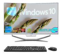 SIMPLETEK - PC All in One con Schermo Curvo 24" Core i5 | Windows 10 Pro | 16GB RAM SSD 240GB | Ideale per Ufficio, Scuola, Casa