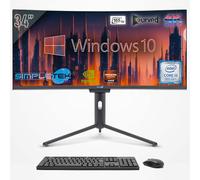 SIMPLETEK - PC All in One con Schermo Curvo da 34" 4K Wide | Processore Intel Core i5 | Windows 10 Pro | 32GB RAM SSD 2TB | GTX1650 4GB | Webcam 2K integrata