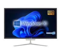 SIMPLETEK - PC All in One Core i7 fino 3.80GHz 16GB RAM SSD 120GB Windows 10 Pro | Display 24" FHD Webcam integrata WiFi BT LAN HDMI | Computer Fisso Casa Ufficio Scuola Lavoro