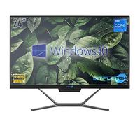 SIMPLETEK - PC All in One Core i7 Windows 10 Pro 24" FHD | 4GB RAM SSD 120GB | Webcam integrata WiFi5 | Computer Desktop Fisso Aio Ufficio Casa Scuola