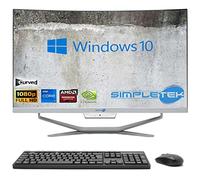 SIMPLETEK - PC All in One Display 24" Curvo Core i7 Windows 10 | 16GB RAM SSD 480GB | Lavoro, Intrattenimento
