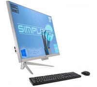 SIMPLETEK PC All in One RGB Core i3 Windows 10 Pro 27" Full HD RAM 4 GB SSD 120 GB | Webcam Integrata, WiFi5, Bluetooth | Computer Fisso Desktop