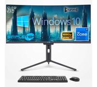 SIMPLETEK - PC All In One Schermo Curvo da 34" Wide | Core i7 | Windows 10 Pro | RAM 32GB | SSD 2TB | Webcam 2K integrata | WiFi 6 e BT 5.2