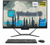 SIMPLETEK - PC All in One Touch 24” | Core i5 | Windows 10 Pro | 16GB RAM SSD 960GB | Webcam 2K | Schermo Touchscreen