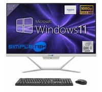 SIMPLETEK - PC All In One Touch | Intel Core i3 6° Gen | Windows 11 Pro | 16GB RAM SSD 480GB | Webcam 2K Integrata | Schermo Touchscreen | BT 5.2