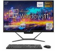 SIMPLETEK - PC All In One Touch | Intel Core i3 6° Generazione | Windows 11 Pro | 16GB RAM SSD 480GB | Webcam 2K Integrata | Schermo Touchscreen | BT 5.2