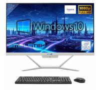 SIMPLETEK - PC All In One Touch | Intel Core i3 8° Gen | Windows 10 Pro | 16GB RAM SSD 480GB | Webcam 2K Integrata | Schermo Touchscreen | BT 5.2