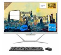 SIMPLETEK - PC All In One Touch | Intel Core i5 6° Gen | Windows 11 Pro | 32GB RAM SSD 2TB | Webcam 2K Integrata | Schermo Touchscreen | BT 5.2