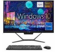 SIMPLETEK - PC All In One Touch | Intel Core i7 6° Generazione | Windows 10 Pro | 16GB RAM SSD 480GB | Webcam 2K Integrata | Schermo Touchscreen | BT 5.2