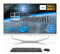 SIMPLETEK - PC Desktop ALL in ONE 24" Full HD Touchscreen | G1820T 2.40GHz - 8GB RAM SSD 240GB | Windows 11 | Webcam integrata HDMI