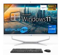 SIMPLETEK - PC Desktop ALL in ONE con Schermo Touchscreen da 24" Full HD | Core i7-8GB RAM e SSD 240GB | Windows 11 Pro e Webcam integrata
