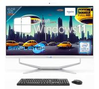 SIMPLETEK - PC Desktop ALL in ONE Schermo Touch 24" FHD | Core i5 8°Gen - 8GB RAM e SSD 240GB | Windows 11 Pro e Webcam integrata