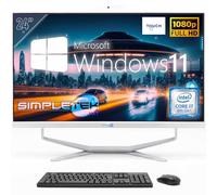 SIMPLETEK - PC Desktop ALL in ONE Schermo Touch 24" FHD | Core i7 8°Gen - 8GB RAM e SSD 240GB | Windows 11 Pro e Webcam integrata