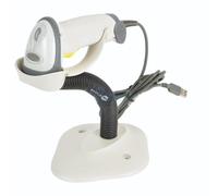 SIMPLETEK - Scanner Barcode USB Cablato | Laser 1D, Ergonomia Leggera, Raggio Lungo 63.5 cm | Stand Incluso