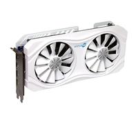 SIMPLETEK - Scheda grafica professionale/gaming bianca 16 GB GDDR6, doppia ventola 100 mm, 3× DisplayPort2 .0 + HDMI 2.0, PCIe 4.0 x16, design dual-slot compatto