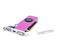SIMPLETEK | Scheda Video Low Profile AMD Radeon RX550 4GB GDDR5 DVI HDMI VGA Doppia Staffa SFF