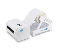 SIMPLETEK - Stampante Termica Professionale per Etichette e Spedizioni - 110mm - USB + LAN Ethernet - TSPL/CP SC/POS - Bianca