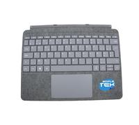 SIMPLETEK - Tastiera compatibile con Surface Go 1 2 3 Layout AZERTY Belga FR Grigio