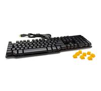 SIMPLETEK - Tastiera Meccanica Multimediale da Gaming Colorata Cablata Retroillumanta | USB, RGB, Switch Bianco, 7 Funzioni