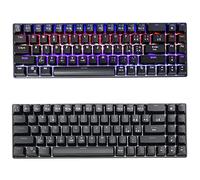 SIMPLETEK Tastiera Meccanica RGB Gaming 3in1 Wireless 2.4GHz, Bluetooth e USB | Nero Batteria integrata