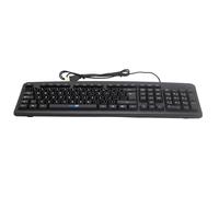 SIMPLETEK - Tastiera USB Cablata Universale con Kit Adesivi per Layout INGLESE US (QWERTY) - Design Standard - Plug & Play