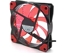 Simpletek - Ventola per Raffreddamento ad Aria Colorata LED Rossa Gaming Case 120MM