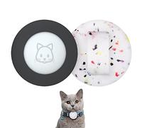 SimpleThings 2022 Airtag Collare per gatti, piccolo supporto per collare per gatti, compatibile con Apple Airtag, 2 pezzi di custodia impermeabile per collare per animali domestici all'interno di 1 cm