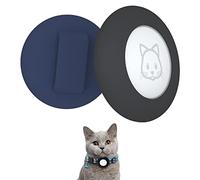 SimpleThings supporto per collare per gatti, custodia protettiva in silicone per Air tag, confezione da 2 custodie impermeabili per Apple Air tag, collare per cani e gatti entro 3/8"