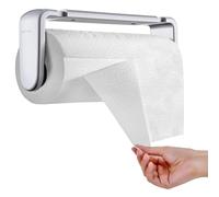 simpletome Porta Asciugamani Di Carta LACRIMA CON UNA MANO Braccio Di Tensione Adattivo Lunghezza Regolabile 9,4-11pollici/24-28cm (Argenteo)