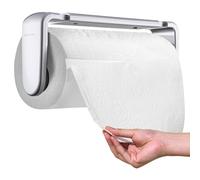 simpletome Porta Asciugamani Di Carta Sottopensile O Montaggio A Parete Funzionamento Con Una Mano Braccio Di Tensione Porta Rotolo Da Cucina (Argenteo, per rotolo da 18-23 cm/7-9 pollici)