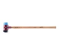 Simplex 3012.261 - Mazzetta in gomma con supporto in ghisa malleabile e manico in hickory, diametro 60 mm