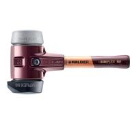 Simplex 3023.282 - Martello in gomma con supporto in ghisa malleabile e manico in legno extra corto di alta qualità | D = 80 mm/design manico = extra corto |