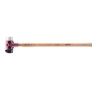 SIMPLEX 3027.261 - Martello in gomma con supporto in ghisa malleabile e manico in hickory, diametro 60 mm