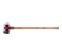 Simplex 3027.281 - Mazzetta in gomma con supporto in ghisa malleabile e manico in hickory, diametro 80 mm