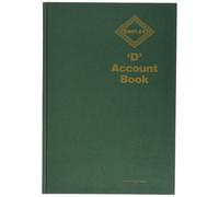 Simplex Account Book A4 56 Pages 28 Sheets - Color: Green Single