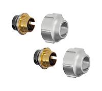 Simplex KV A11 Raccordi a compressione per impianti di riscaldamento per tubi in rame ciechi, nichelati e cromati, tubi in carbonio e acciaio inox - 15 x 1 F11170